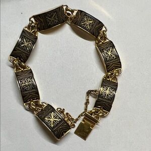 Gold and Black Women's Bracelet